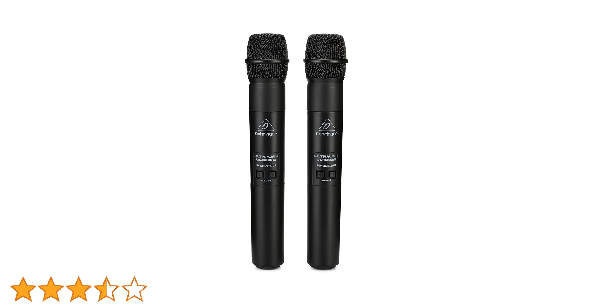 Behringerハンドヘルド・ワイヤレスマイクULM202USB(マイク2本） Amazon | ベリンガー ワイヤレスマイク 2チャンネル デジタル2.4